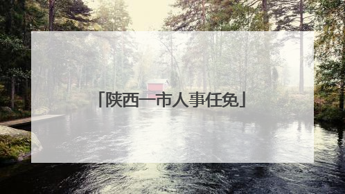 陕西一市人事任免
