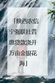 陕西农信宁强联社普惠贷款浇开万亩金银花海