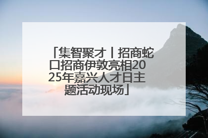 集智聚才丨招商蛇口招商伊敦亮相2025年嘉兴人才日主题活动现场
