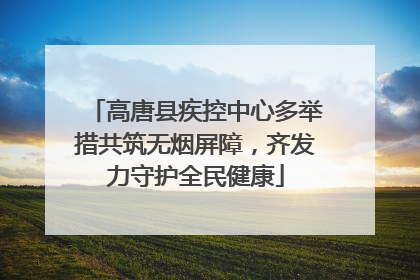 高唐县疾控中心多举措共筑无烟屏障，齐发力守护全民健康