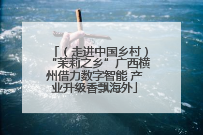 （走进中国乡村）“茉莉之乡”广西横州借力数字智能 产业升级香飘海外