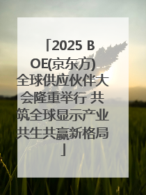 2025 BOE(京东方)全球供应伙伴大会隆重举行 共筑全球显示产业共生共赢新格局
