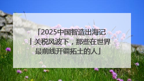 2025中国智造出海记丨关税风波下，那些在世界最前线开疆拓土的人
