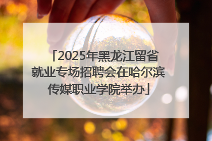 2025年黑龙江留省就业专场招聘会在哈尔滨传媒职业学院举办