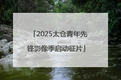 2025太仓青年先锋影像季启动征片