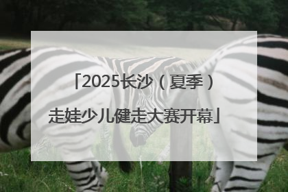 2025长沙（夏季）走娃少儿健走大赛开幕