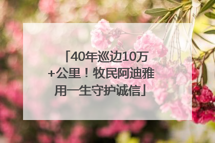 40年巡边10万+公里！牧民阿迪雅用一生守护诚信