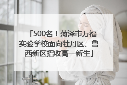 500名！菏泽市万福实验学校面向牡丹区、鲁西新区招收高一新生