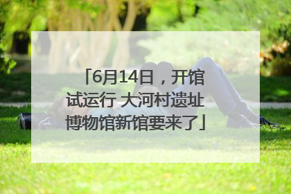 6月14日，开馆试运行 大河村遗址博物馆新馆要来了