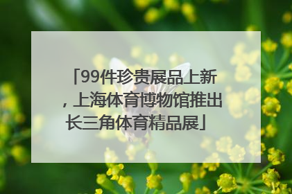 99件珍贵展品上新，上海体育博物馆推出长三角体育精品展