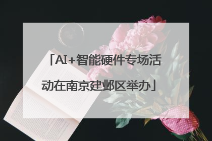AI+智能硬件专场活动在南京建邺区举办