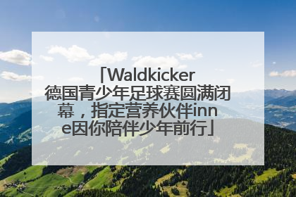 Waldkicker德国青少年足球赛圆满闭幕，指定营养伙伴inne因你陪伴少年前行